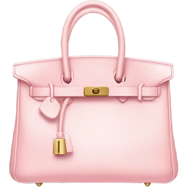 Light pink birkin bag  emoji