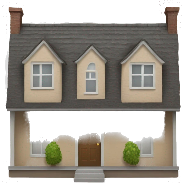 House with 2 windows emoji