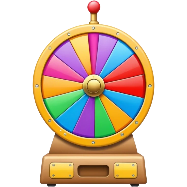 colorful spin-the-wheel emoji