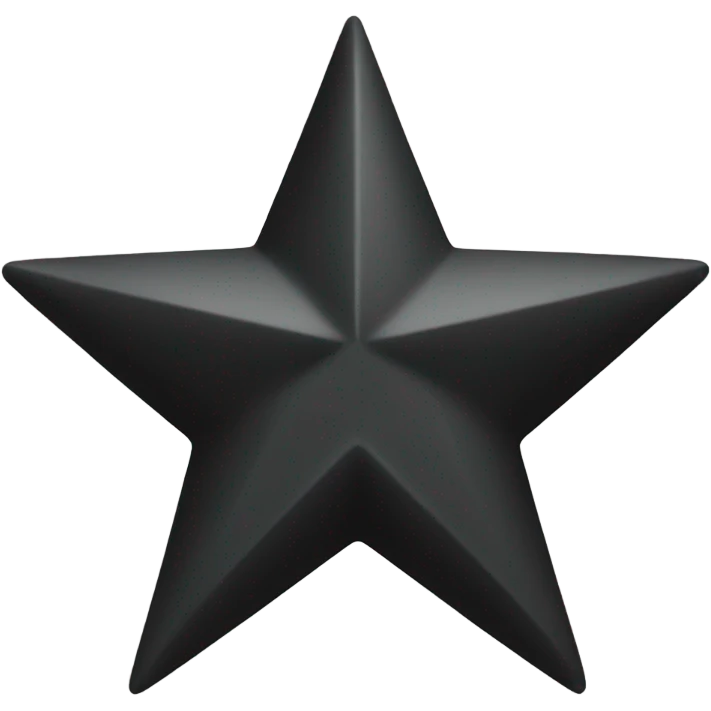 Black star emoji