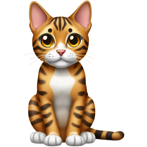bengal cat sitting  emoji