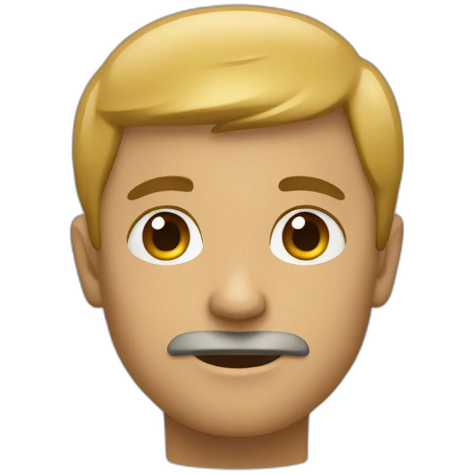 Un homme qui rougit emoji
