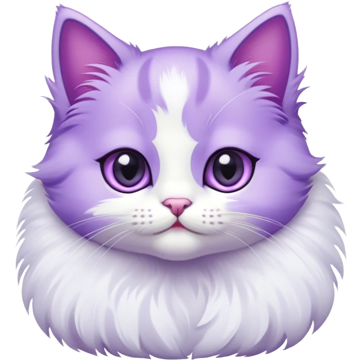 Purple kitten  emoji