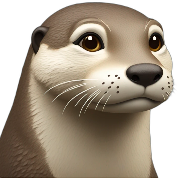 Loutre qui fait un doit d'honneur emoji
