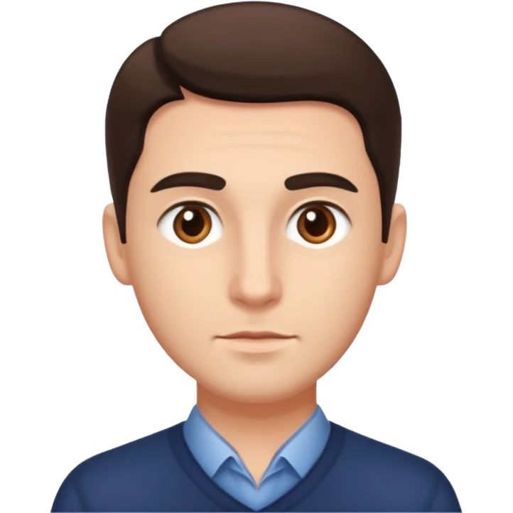 persona masculina con suerte enfocada en verse bien  emoji