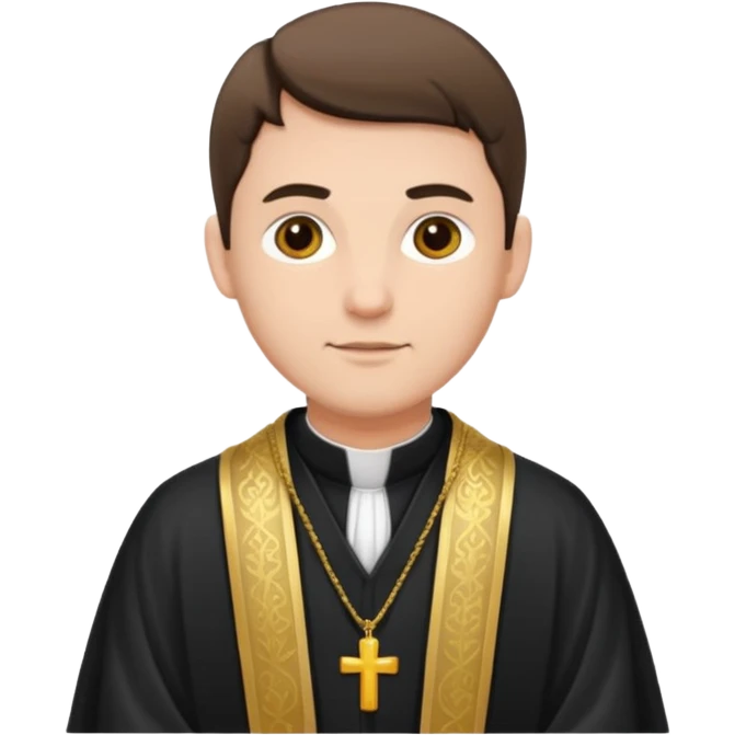 The priest who presides over the wedding emoji