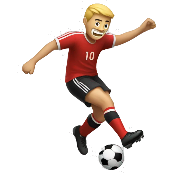 A man scores a goal emoji