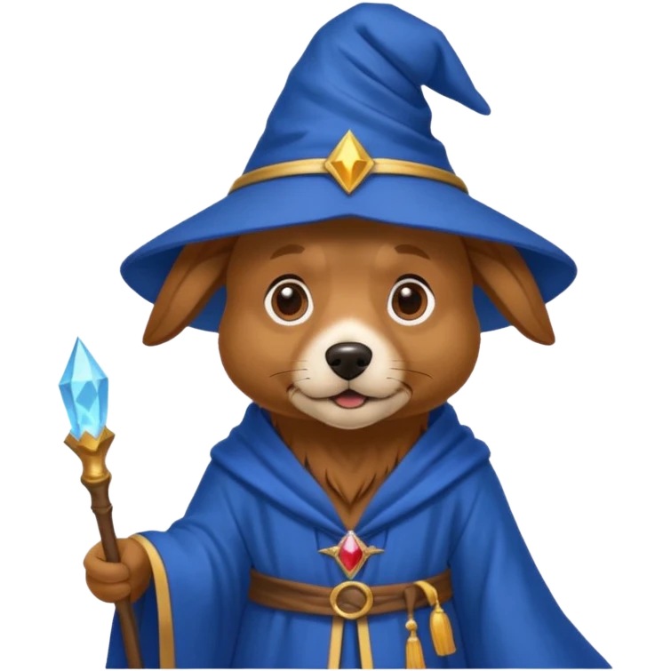 Dog wizard emoji