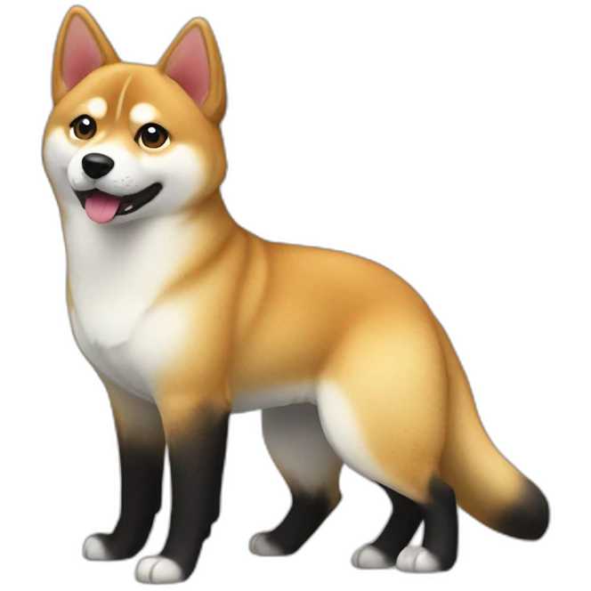 lovely shibainu & black cat emoji