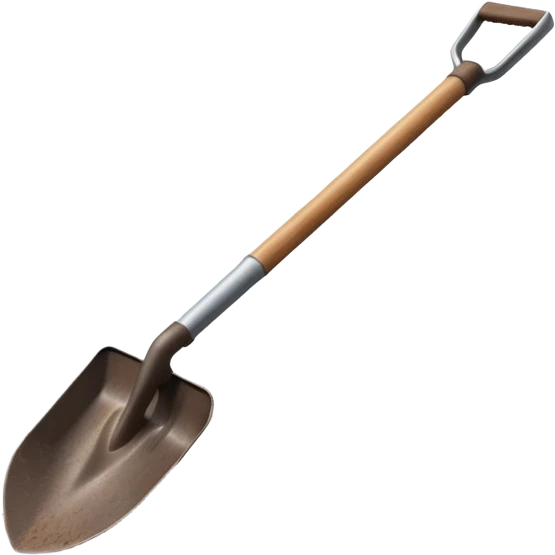 shovel digging with dirt flying emoji