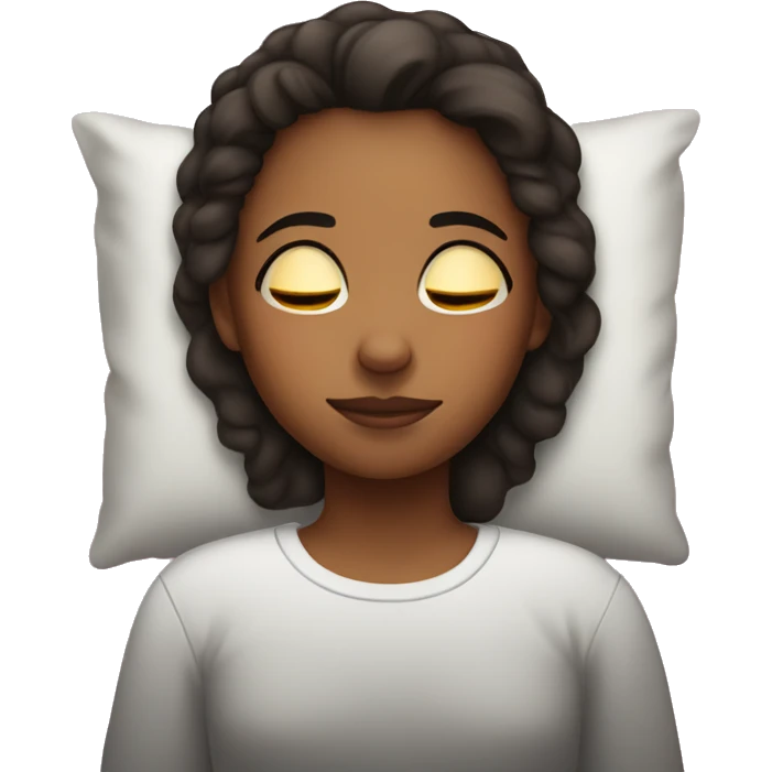 The girl wants to sleep emoji