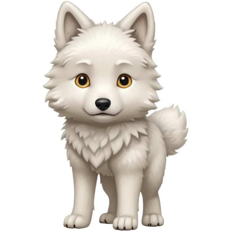 a full body of baby white wolf 



















 emoji