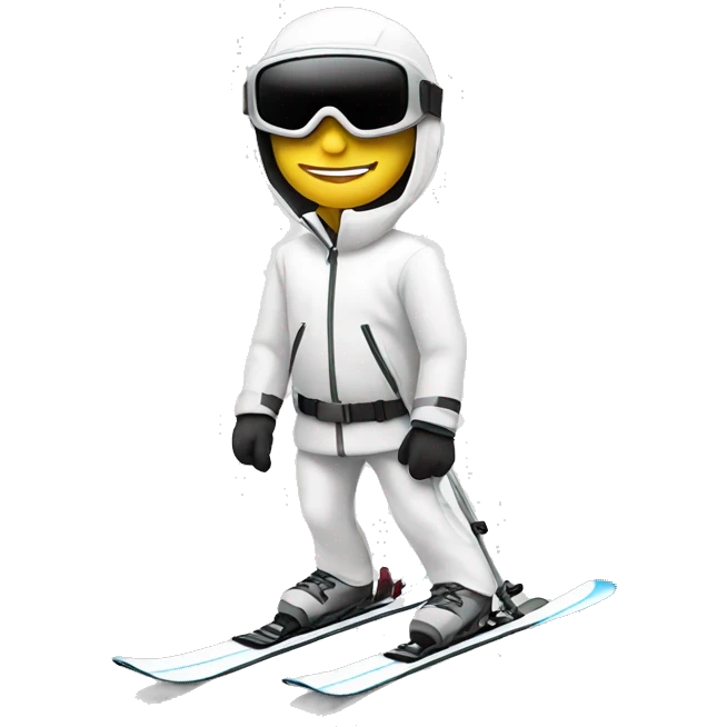 White ski emoji