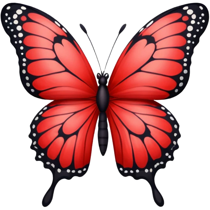 Red butterfly emoji
