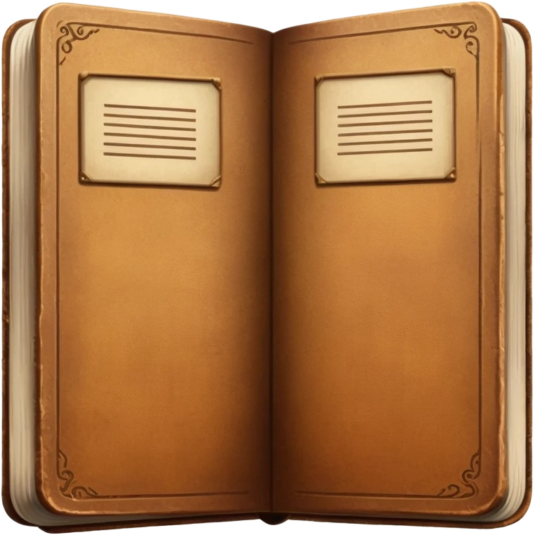 aesthetic vintage brown books emoji