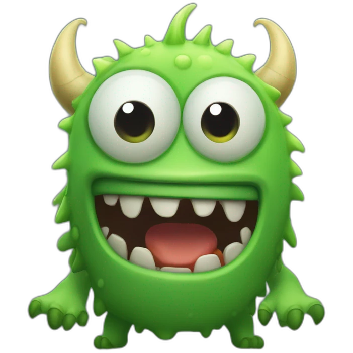 Monstre vert dans monstres and cie emoji