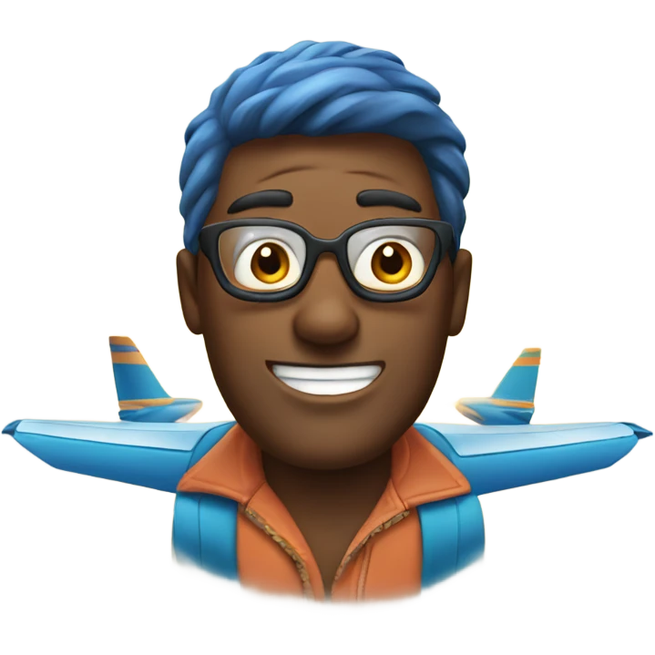 Man flying to Aruba  emoji