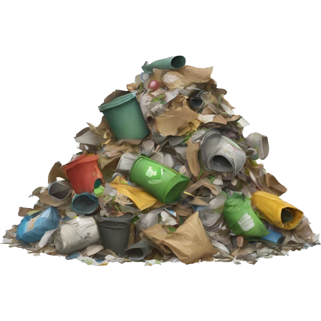 A pile of trash emoji