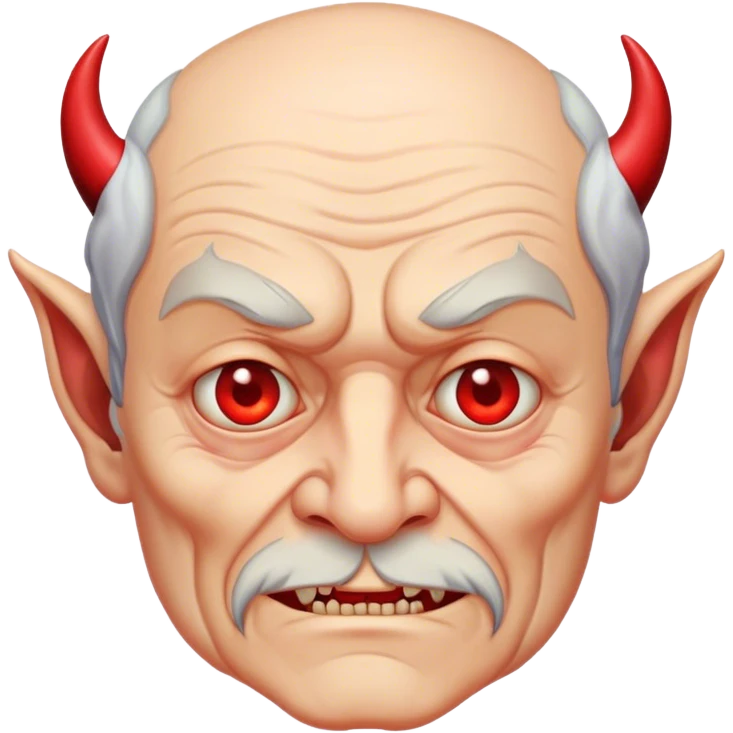 Viejo con cara de diablo emoji
