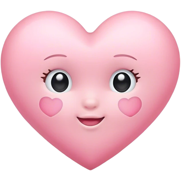Light baby pink heart  emoji