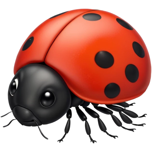red cute ladybug emoji