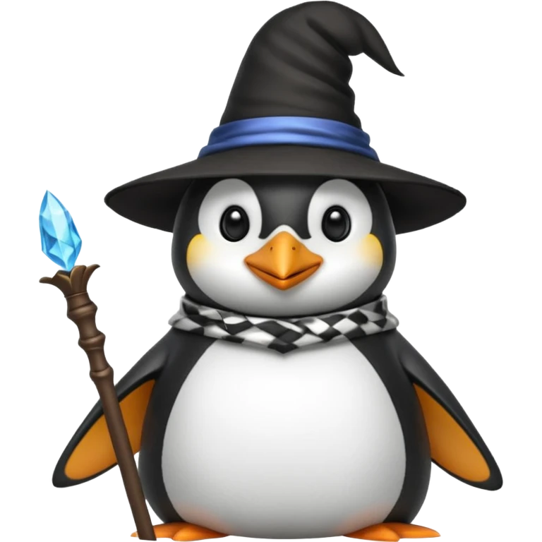 Penguin Wizard emoji