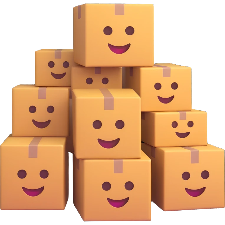 Moving boxes emoji emoji