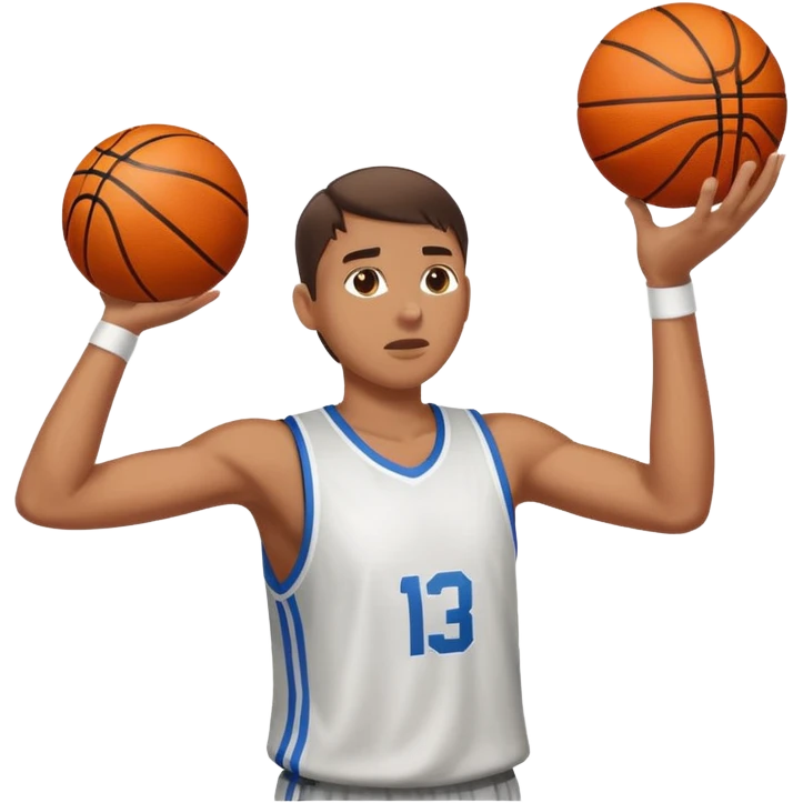 Shooting a basketball  emoji
