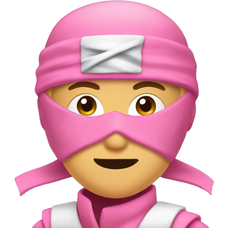 Pink ninja emoji