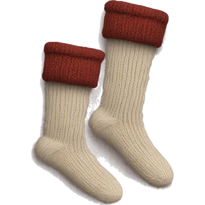 Cozy knit socks emoji