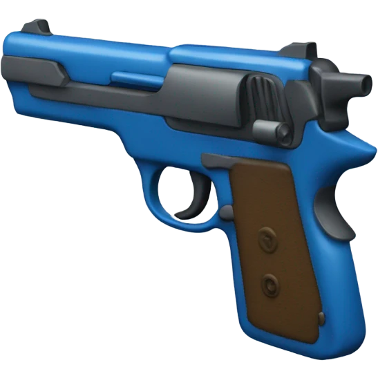 Blue gun emoji