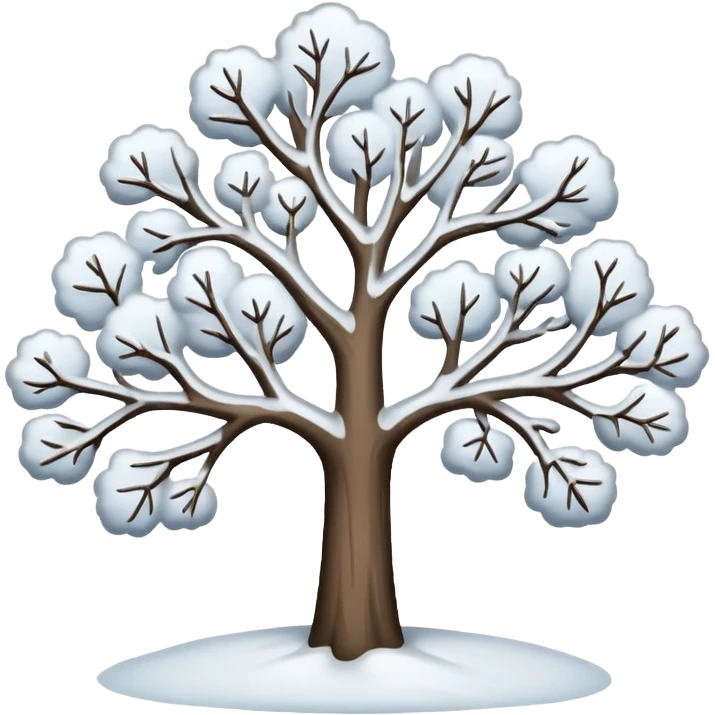 10 Snowy trees emoji