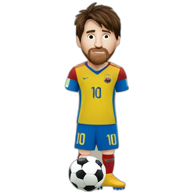 Lionel messi kissing the world cup emoji
