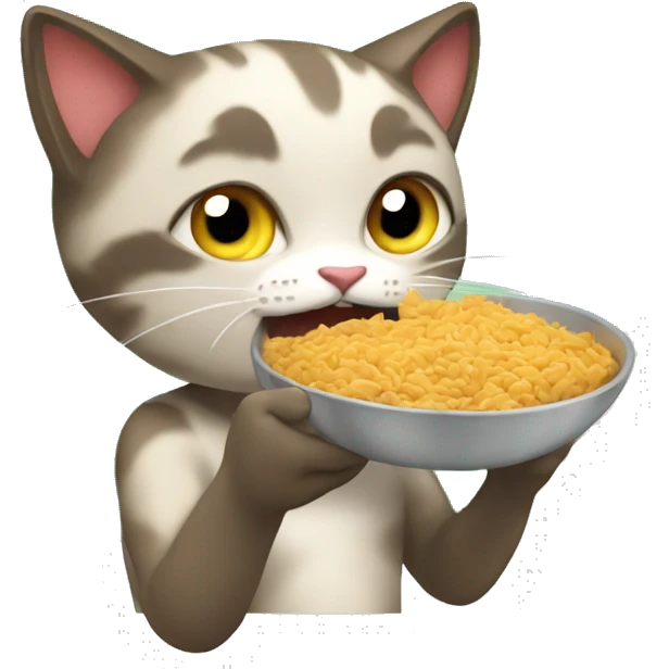 Gato comiendo alit emoji