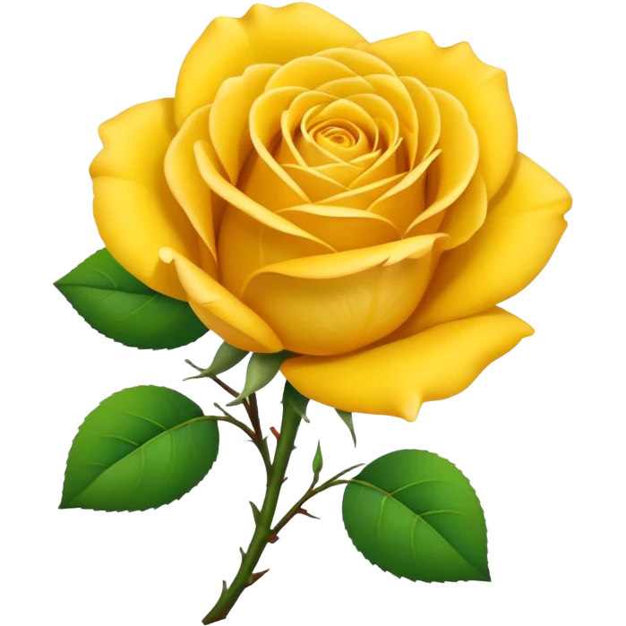 Yellow rose emoji