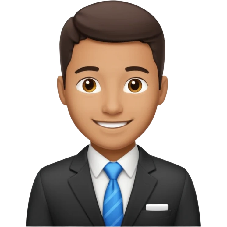 Je veux un réceptionniste d"hotel élégant masculin métissé emoji