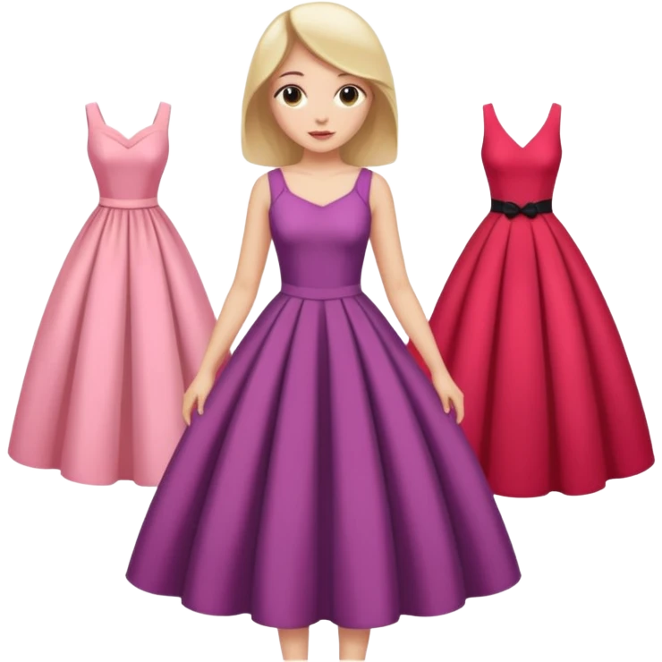 dress shopping emoji