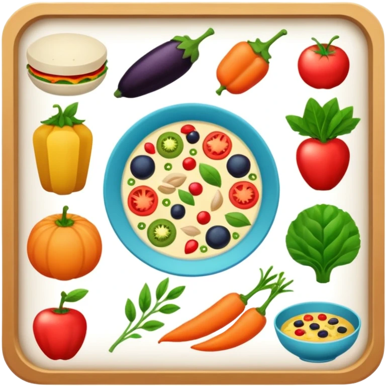 веганское меню emoji