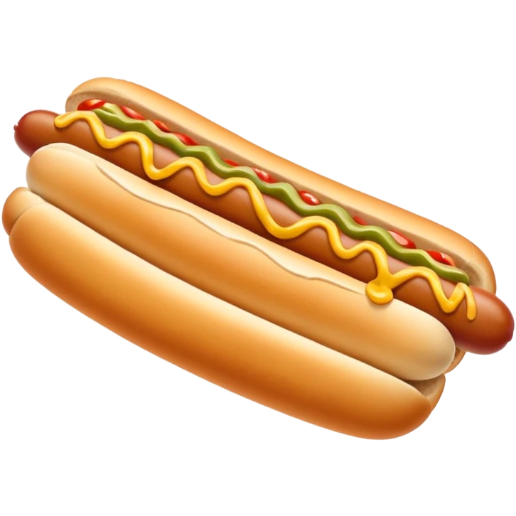Hot dog emoji