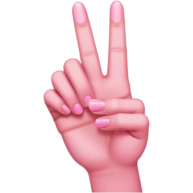 middle finger pink emoji