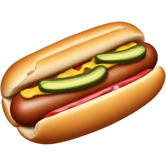 Hot dog emoji