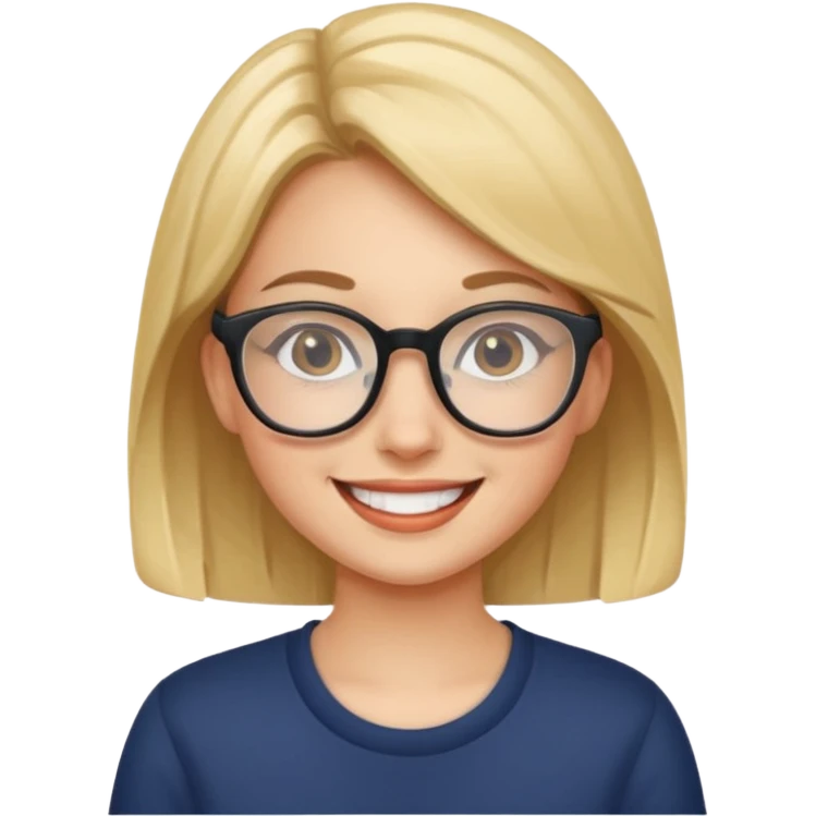 дІВЧИНА В ОКУЛЯРАХ emoji