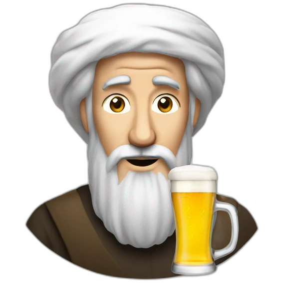 Ben Laden avec une biere emoji