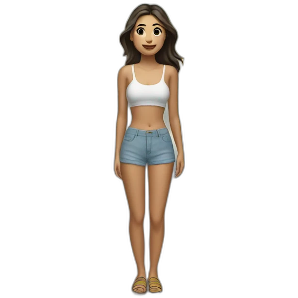 emily willis standing on beach emoji