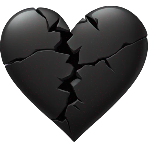 Broken black heart emoji