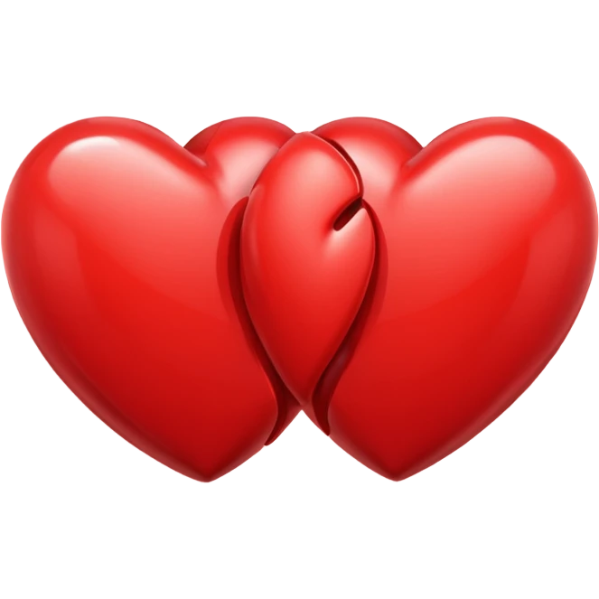 Heart connected to another heart emoji