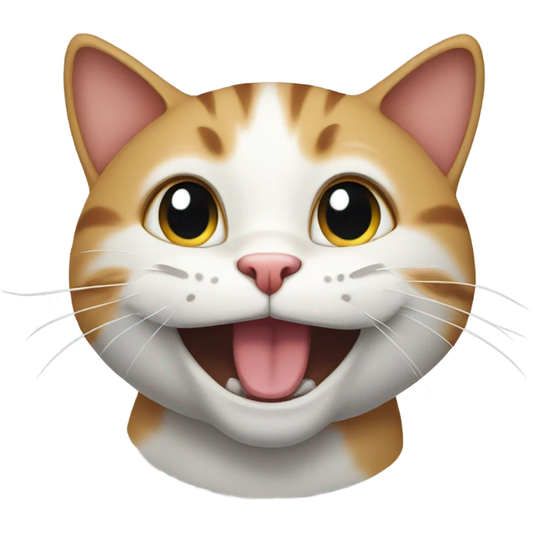 A happy cat emoji