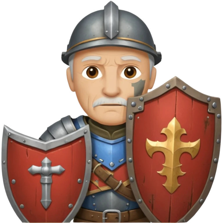 Kalkan Taşıyan eski asker emoji