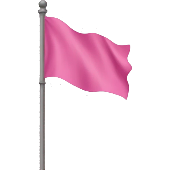 Pink flag  emoji