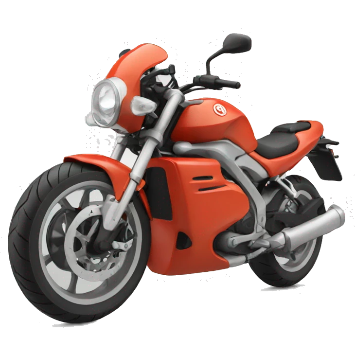 Fun motorbike emoji